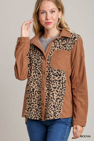 Leopard Corduroy Shacket