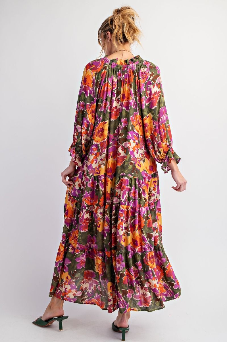 Sunset Bloom Maxi Dress