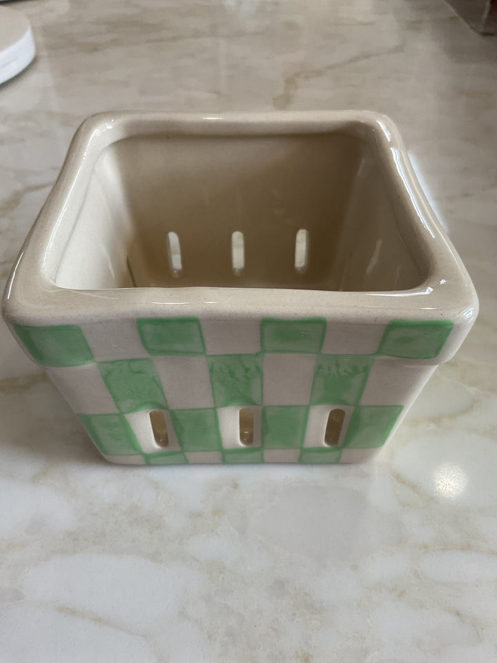 Stoneware Berry Basket