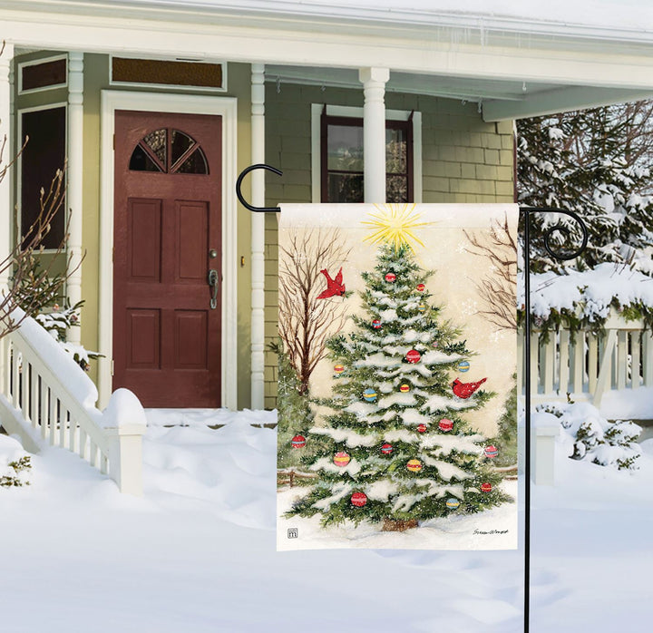 Christmas in the Pines Garden Flag