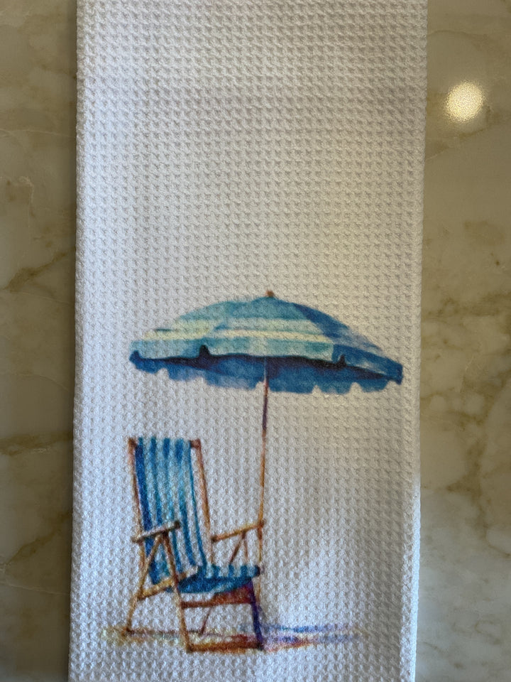 White Waffle Weave Towel
