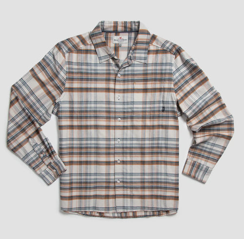 B&B Rad Plaid Button Up - Rust