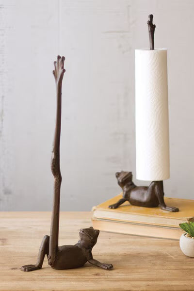 The Leaping Frog Paper Towel Holder