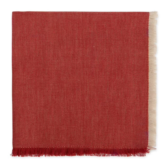 Rust Elegance Fringe Cloth Napkin