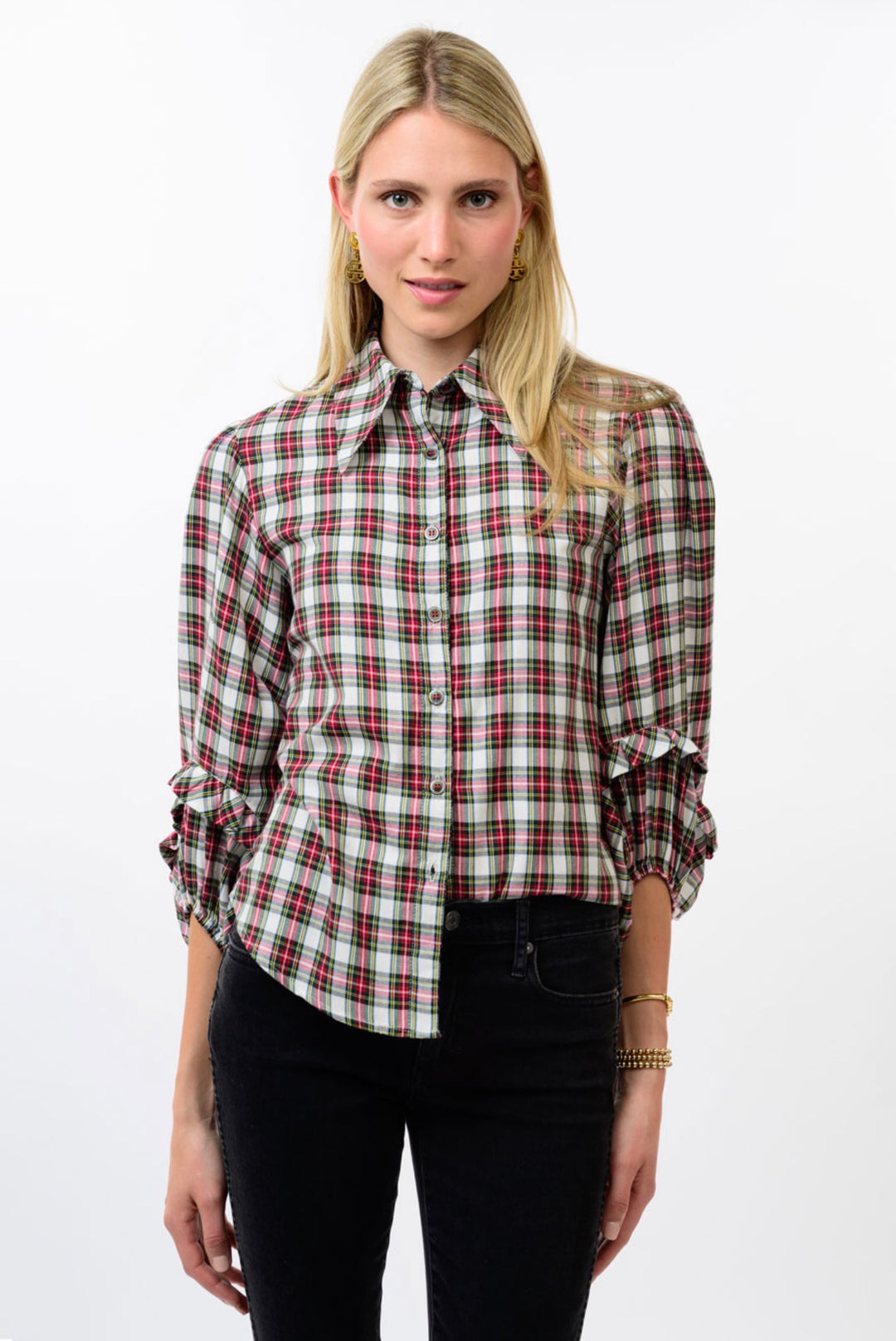 Holiday Heritage Plaid Blouse