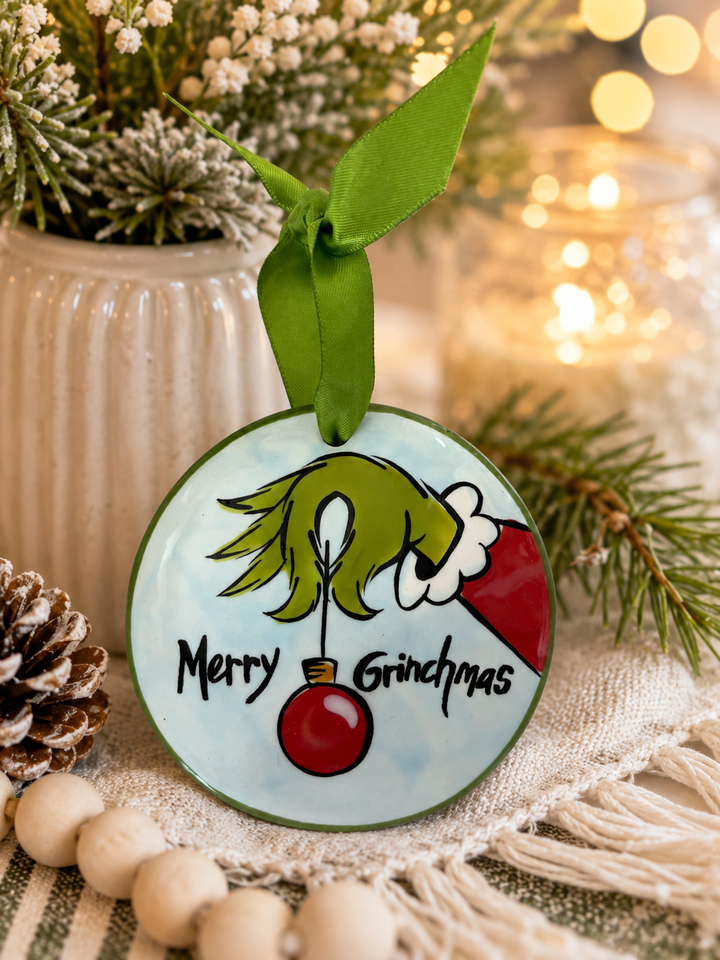 Hand Painted Disc Ornament Collection