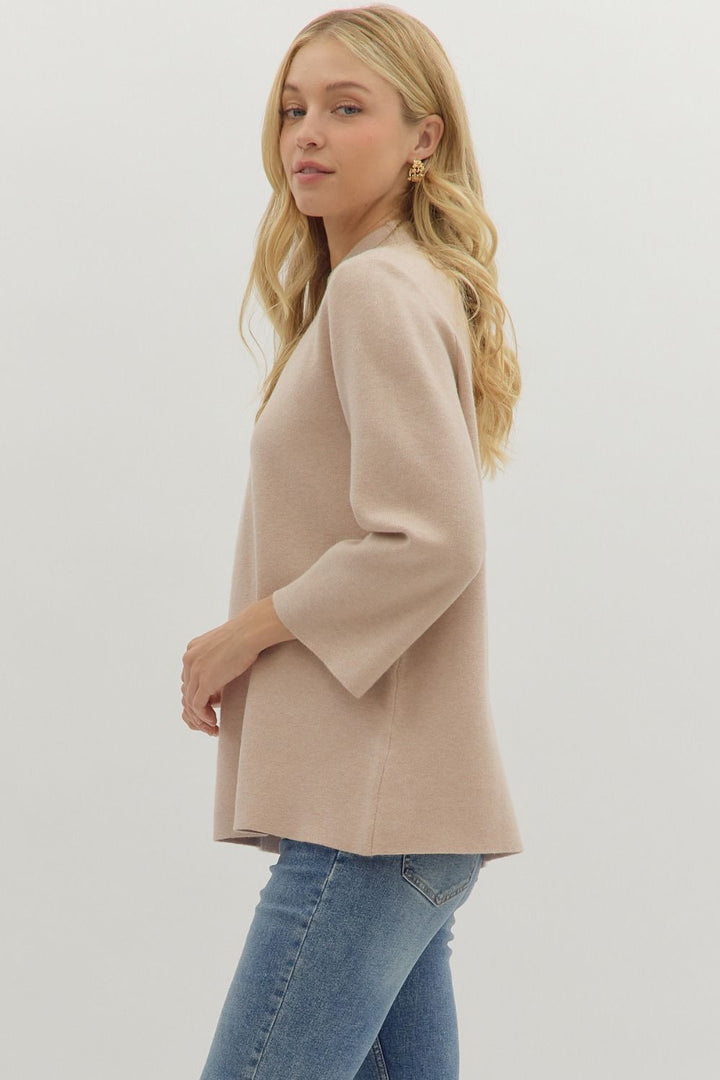 The Cozy Luxe Mock Neck Sweater – Plus