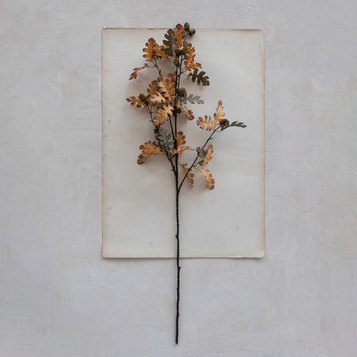 Autumn Oak & Acorn Stem – 35”
