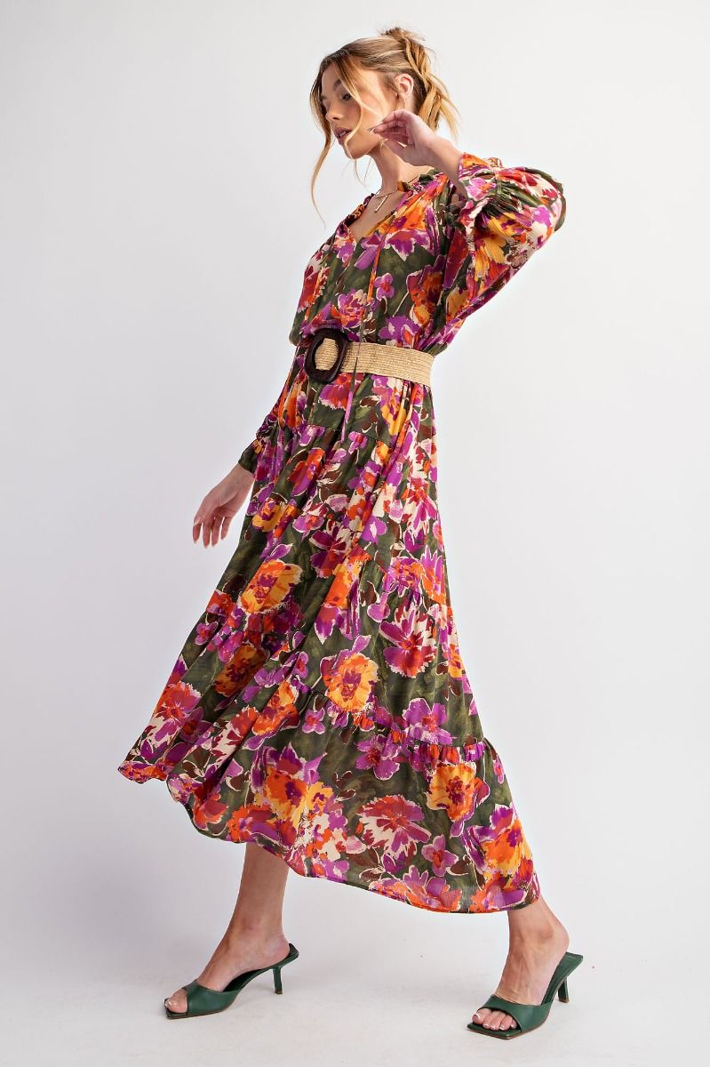 Sunset Bloom Maxi Dress