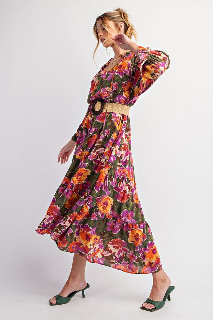 Sunset Bloom Maxi Dress
