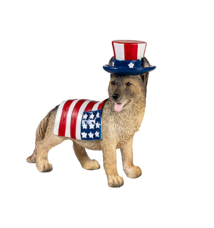Patriotic Pup Figurines