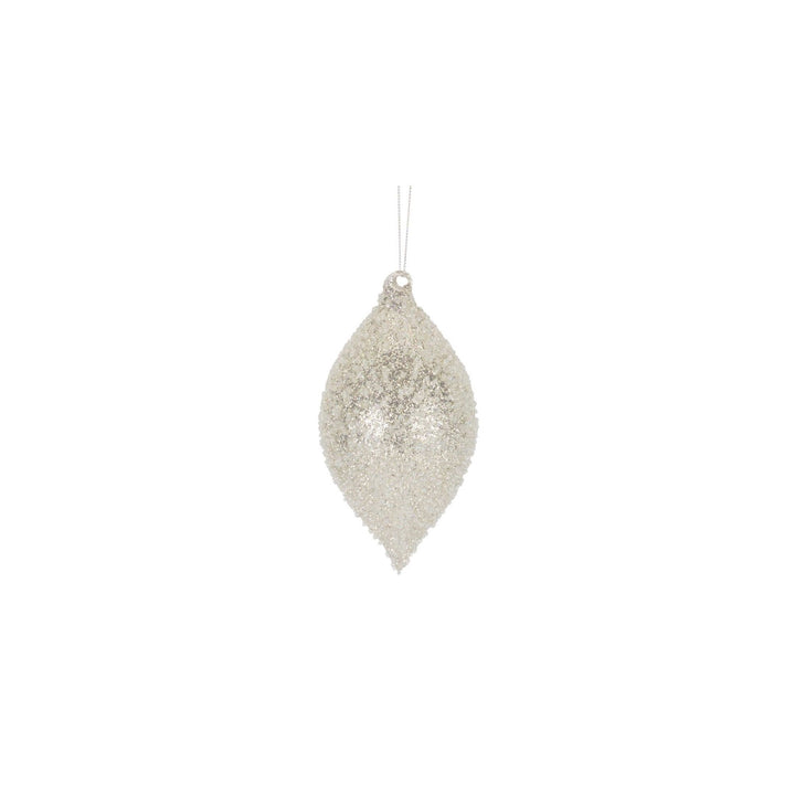 Winter Radiance Frosted Glass Ornaments
