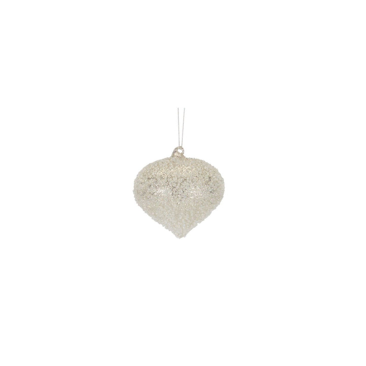 Winter Radiance Frosted Glass Ornaments