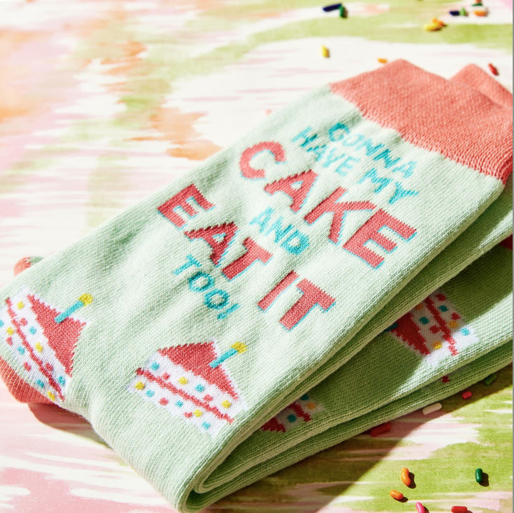 Celebrate Big Jumbo Wine Glass & Socks Gift Set