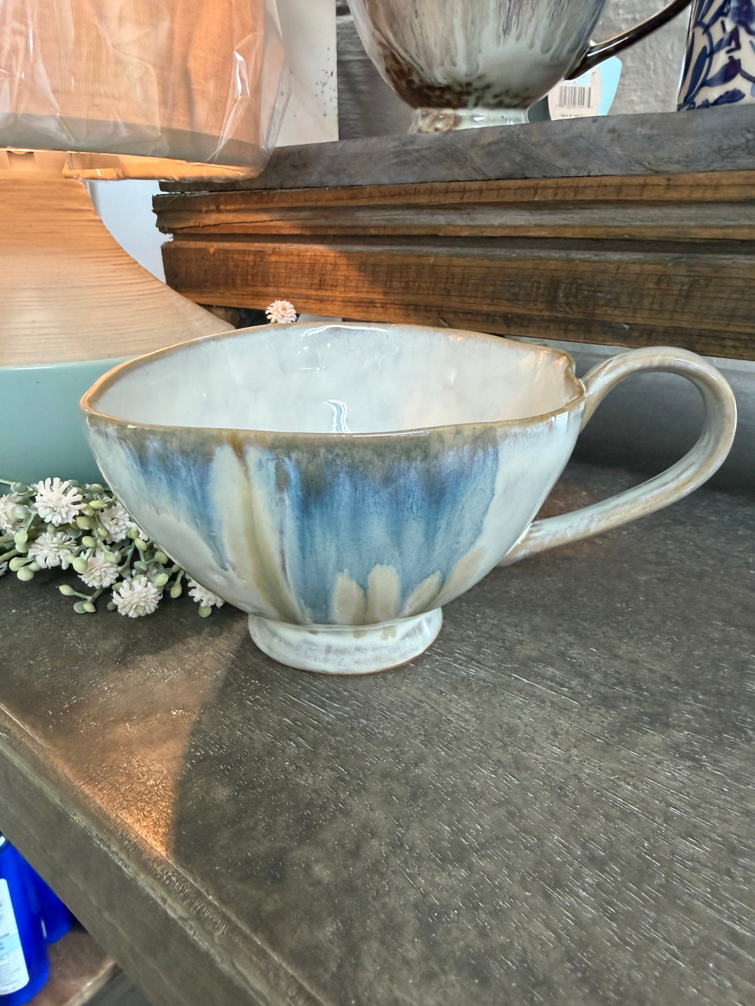 Artisan Footed Stoneware Mug