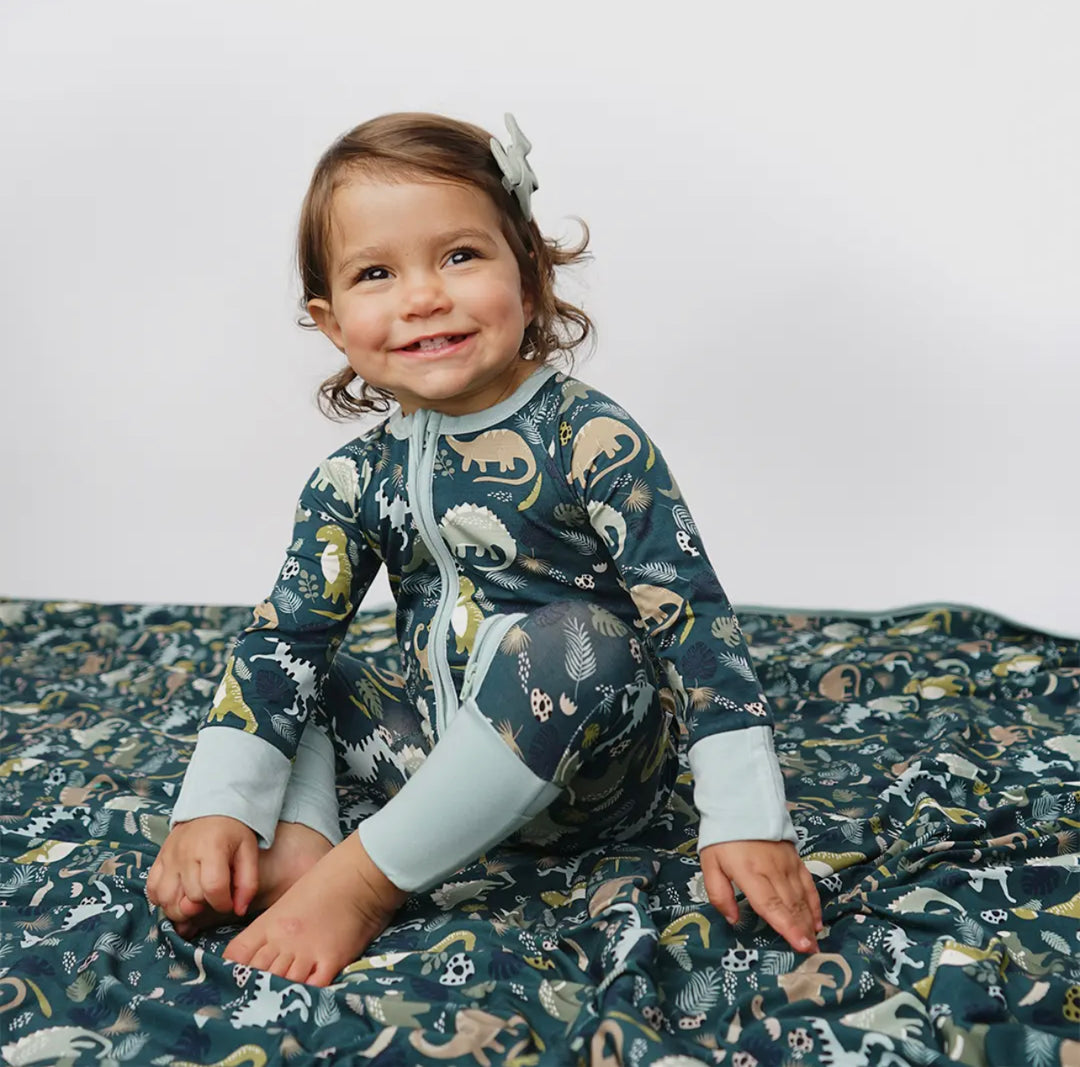 Dinosaur Bamboo Blanket