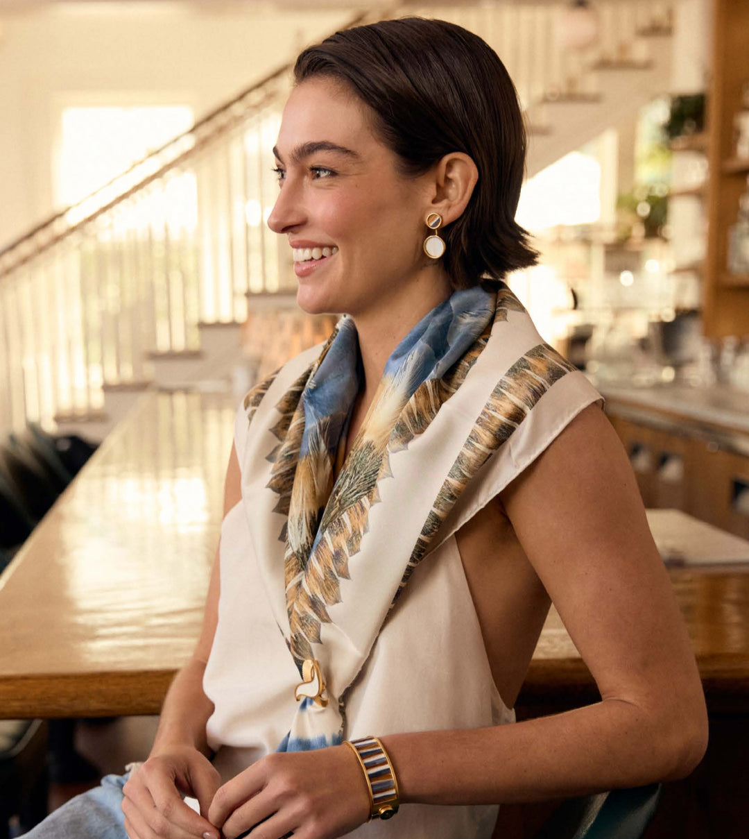 Covey Silk Scarf