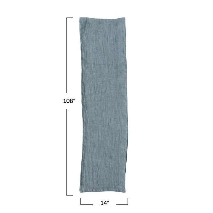 108” Stonewashed Linen Table Runner
