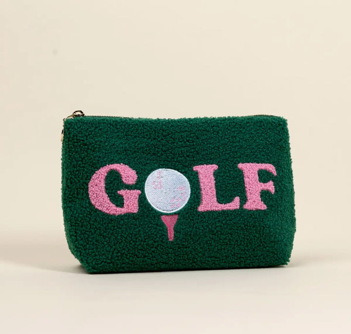 Golf Girl Sherpa Zip Pouch