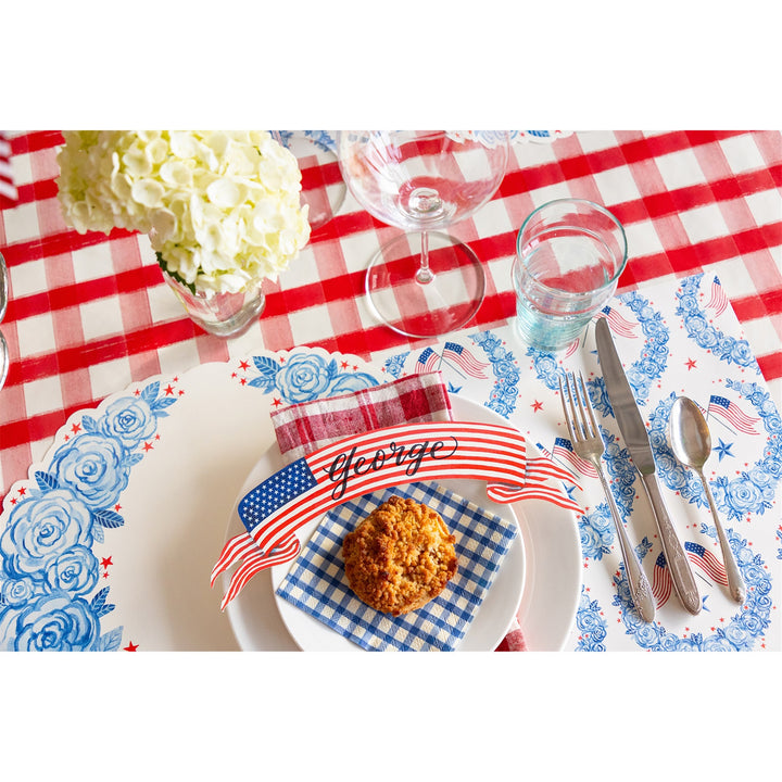 American Flag Banner Table Accents