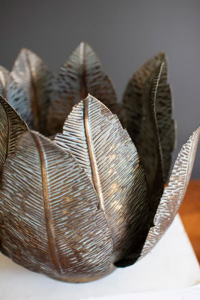 The Fern Glow Metal Votive