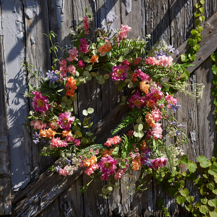 Garden Blossom Meadow Wreath – 20”
