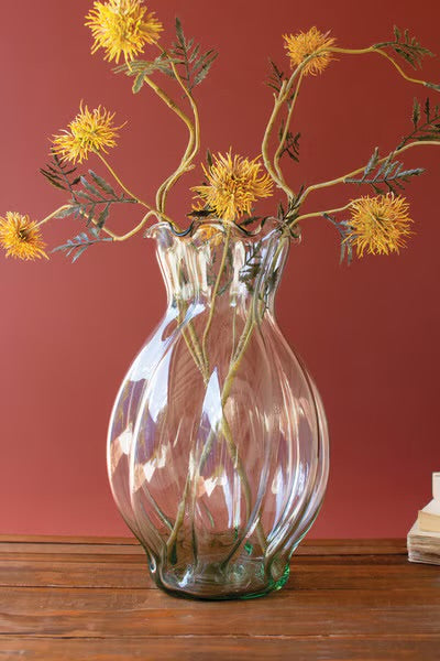 Glass Melon Vase
