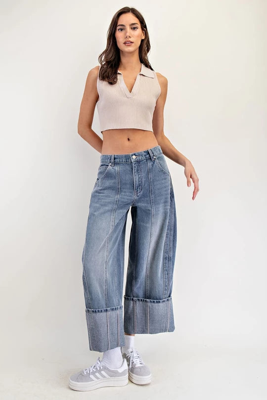 Roll With It Wide Leg Jeans