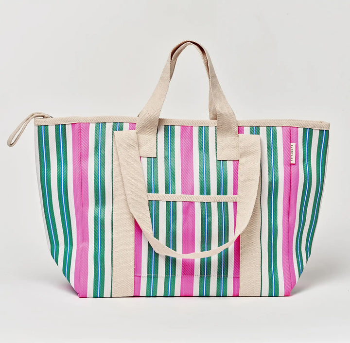 Seagrass Stripe Cooler Tote