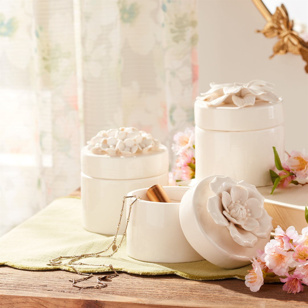 Ivory Bloom Keepsake Boxes