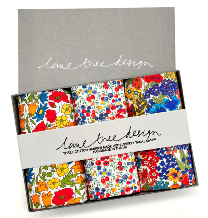 Liberty Floral Hankie Gift Set