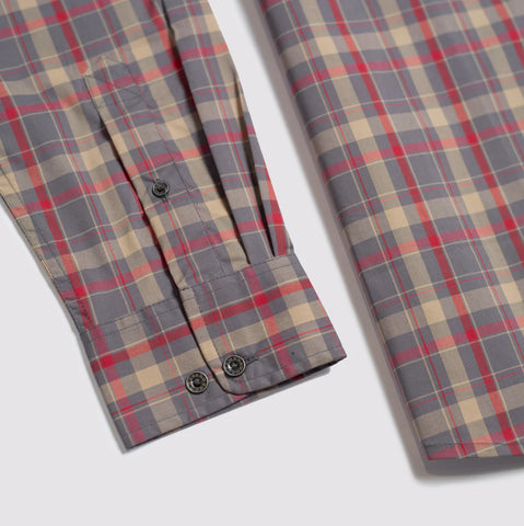 B&B Red Barn Plaid Double Pocket Button Up