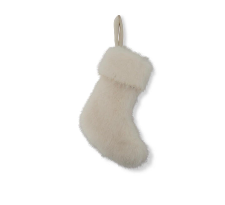 Luxe Vegan Fur Mini Christmas Stocking – 8"