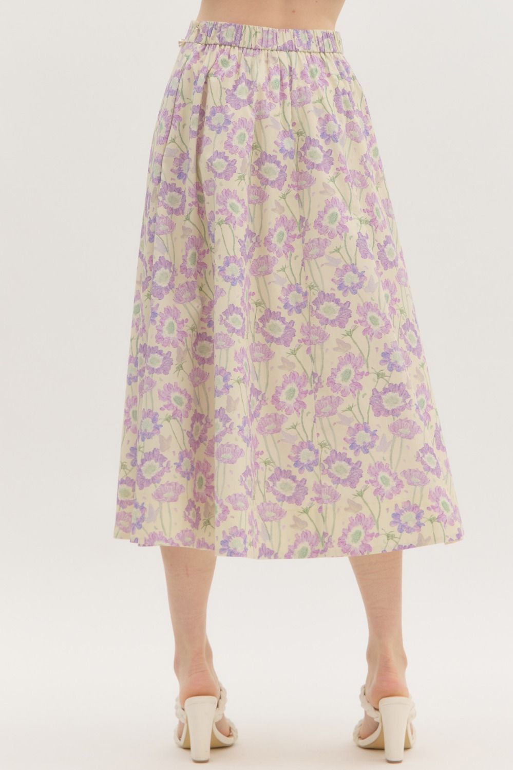 Lilac Flowers Skirt