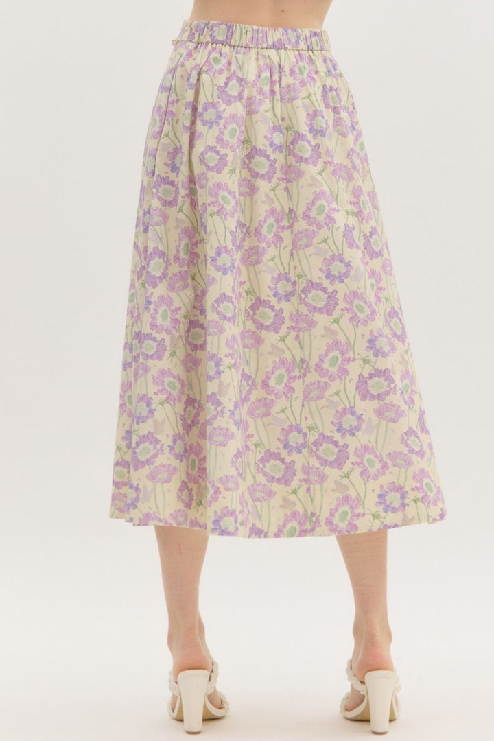 Lilac Flowers Skirt
