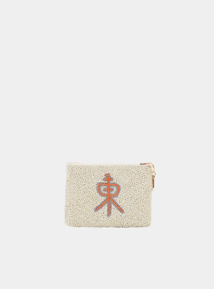 Mahjong Social Club Beaded Coin Pouch