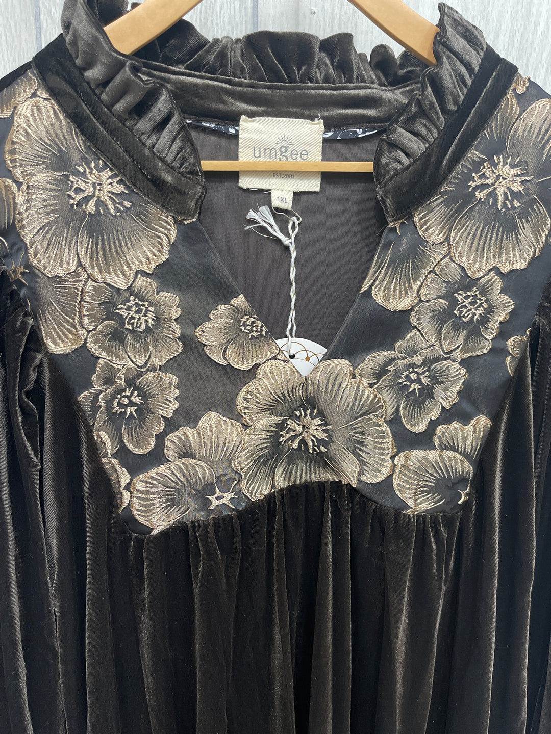 Metallic Espresso Dress