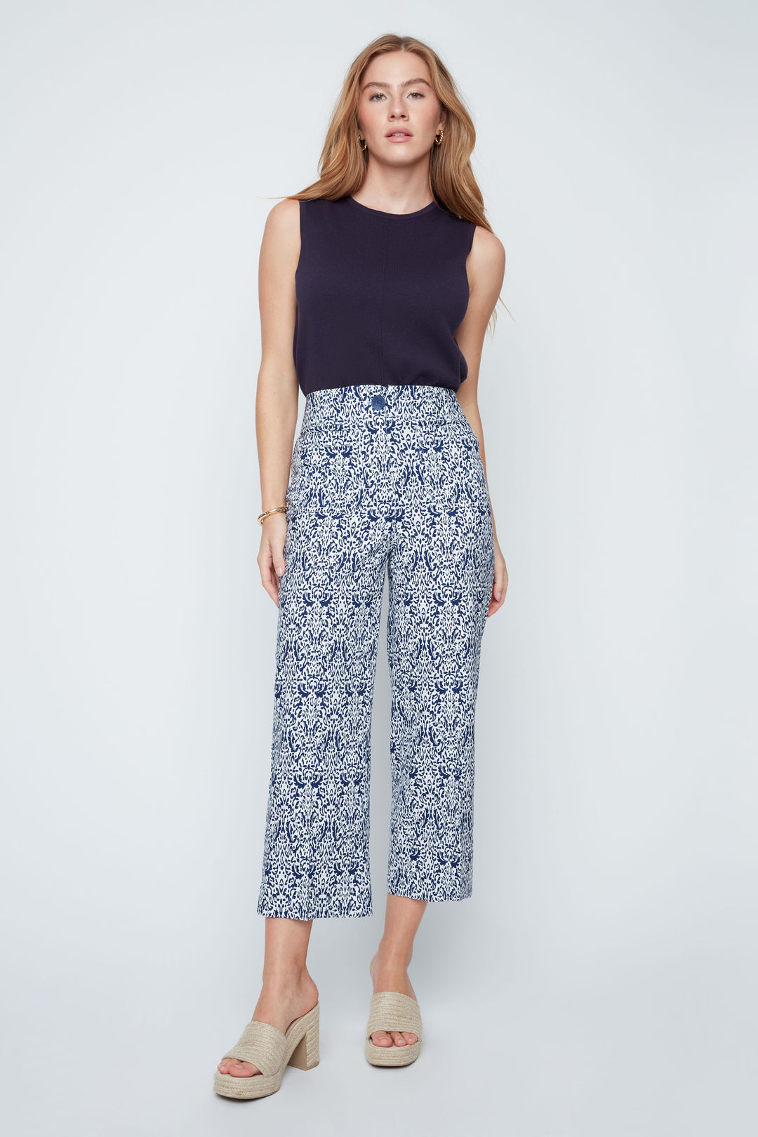 Harbor Garden Printed Crop Pant