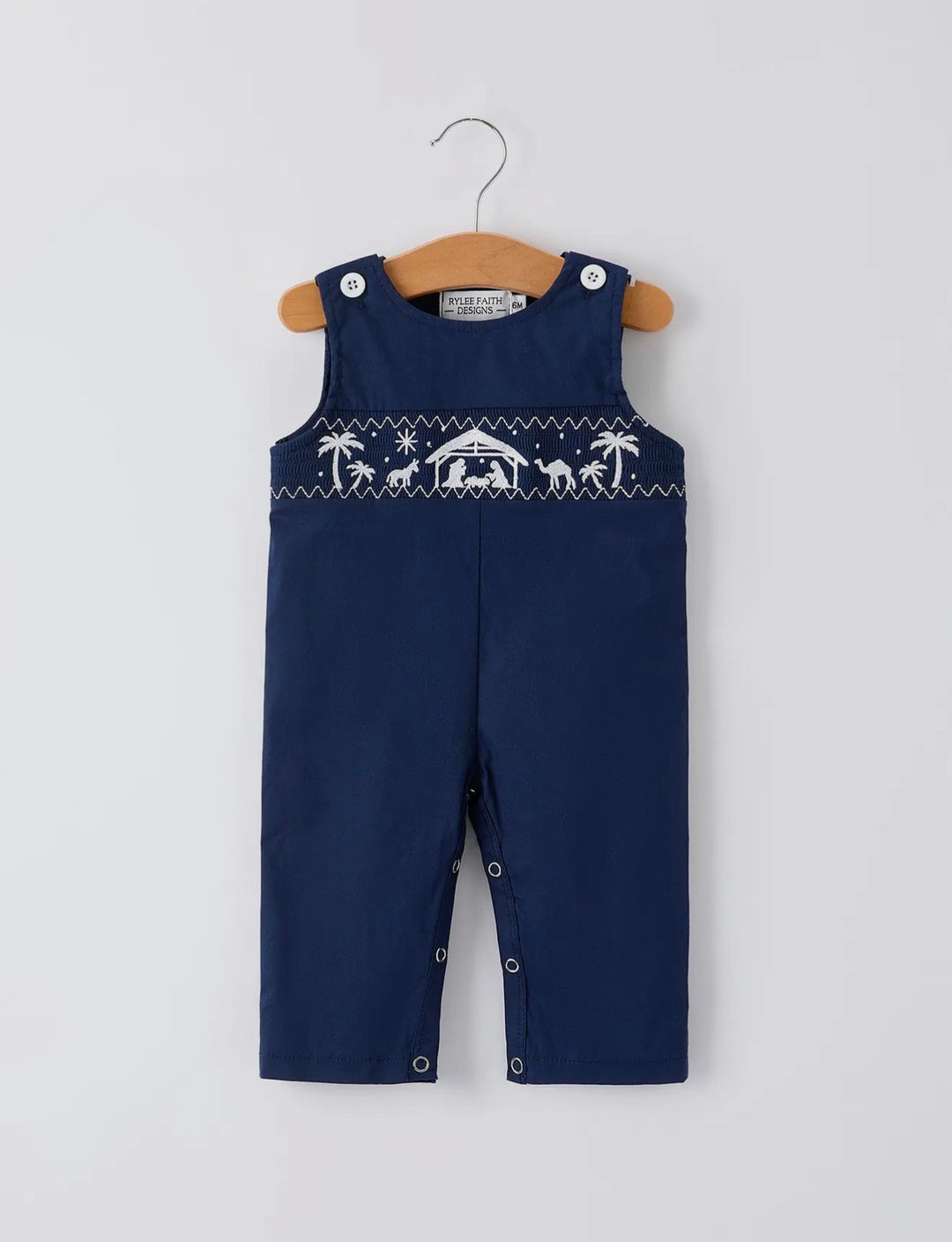 O Holy Night Nativity Smocked Jon Jon