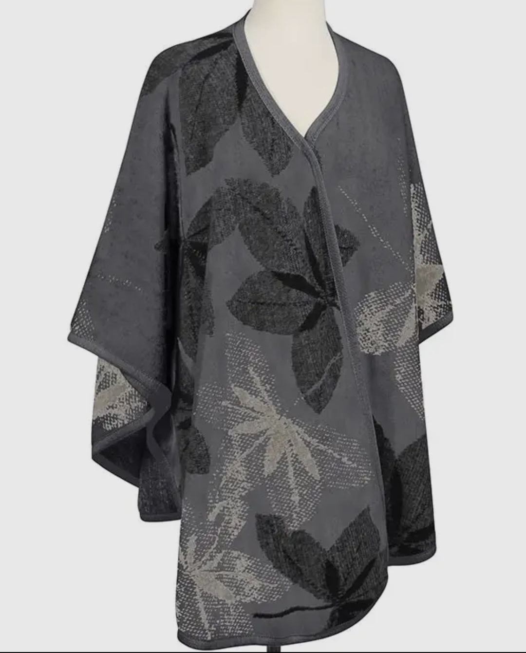 Floral Sweater Ruana