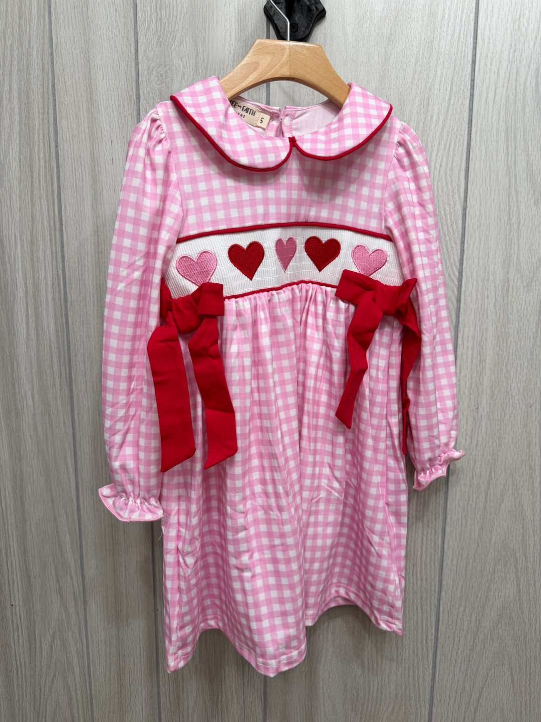 Hearts & Bows Dress - Toddler