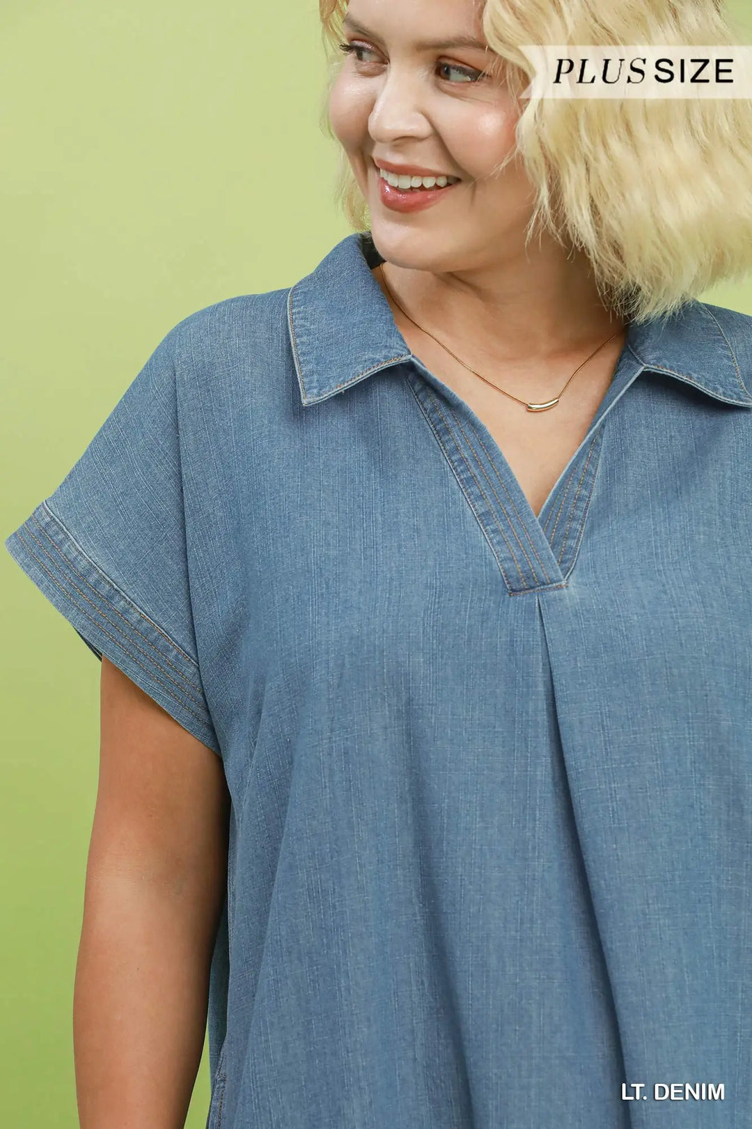The Hadley Denim Midi Dress