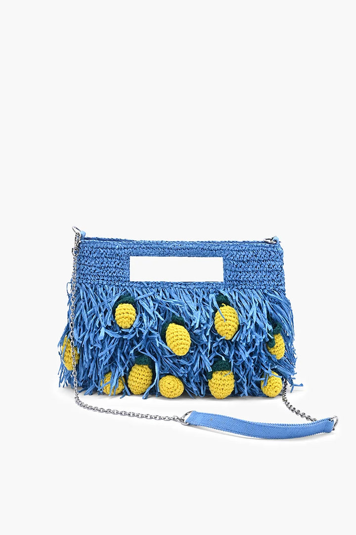 Limoncello Grove Fringed Raffia Bag