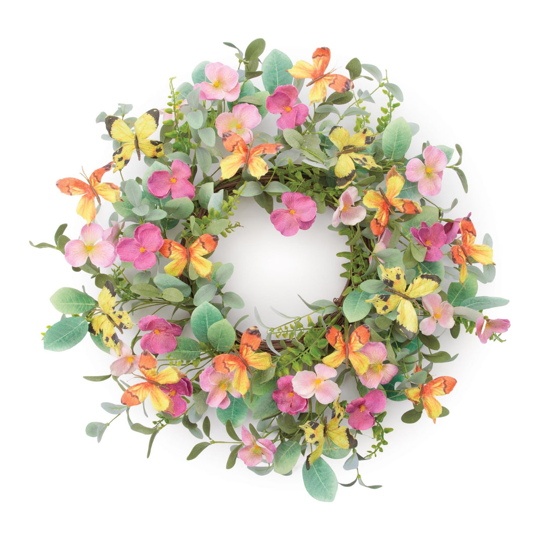 Butterfly Garden Bloom Wreath
