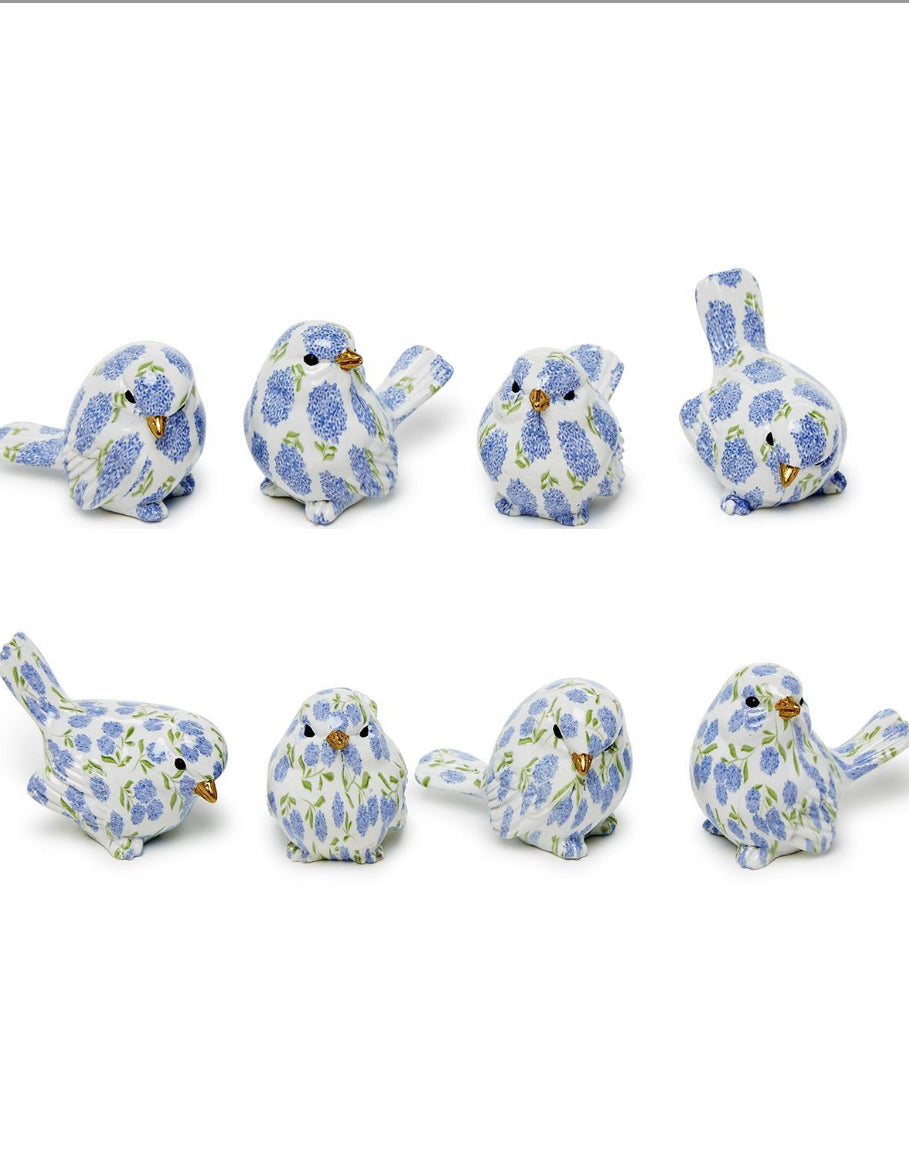 Blue Hydrangea Bird