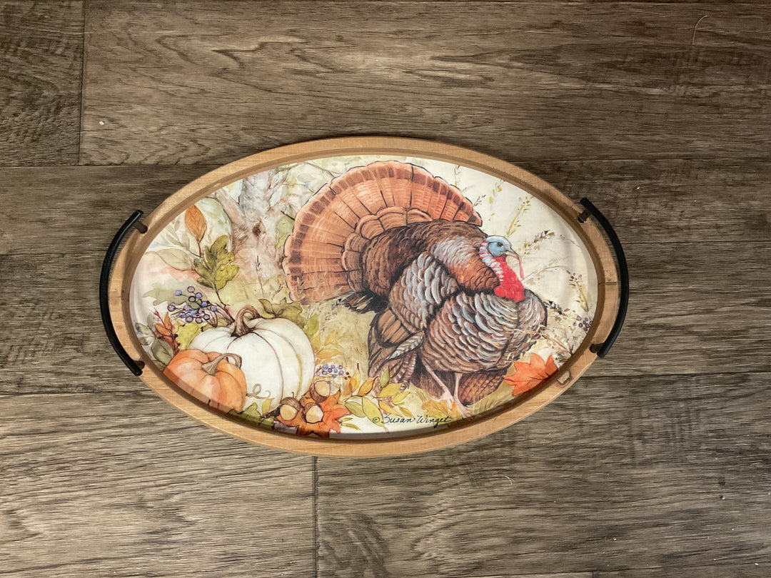 Turkey and Pumpkin Trays