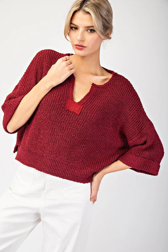 Cranberry Lane Knit Top