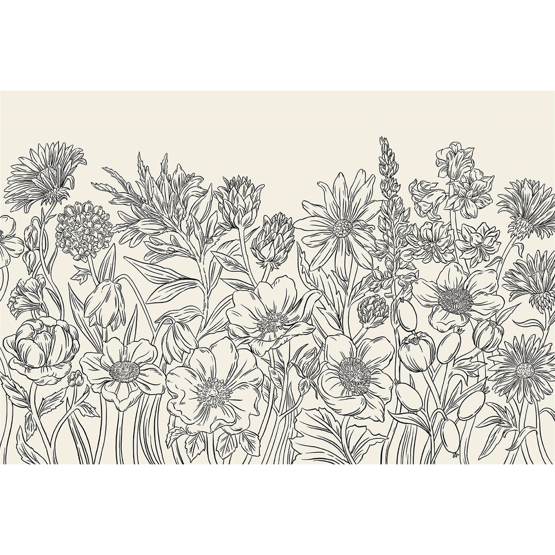 Coloring Wildflower Meadow Placemats