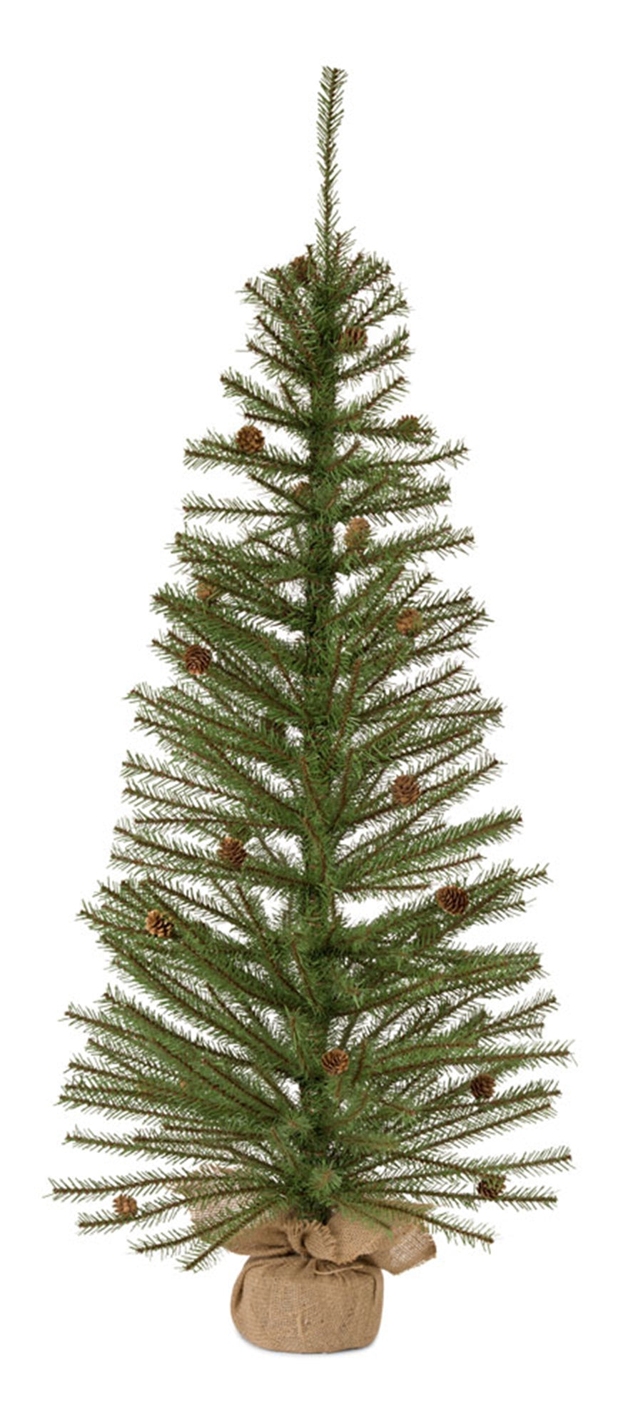 Woodland Welcome Pine Tree with Burlap Base — 4'
