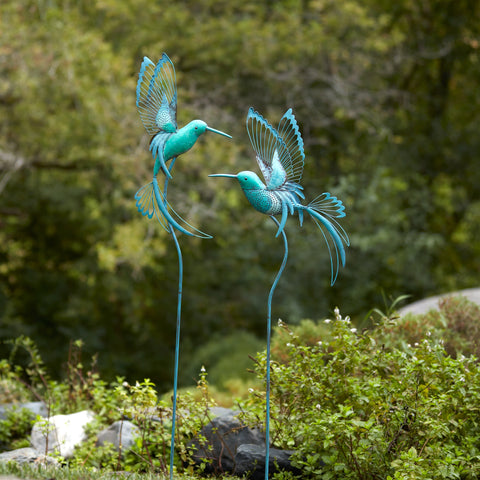 Hummingbird Garden Stakes